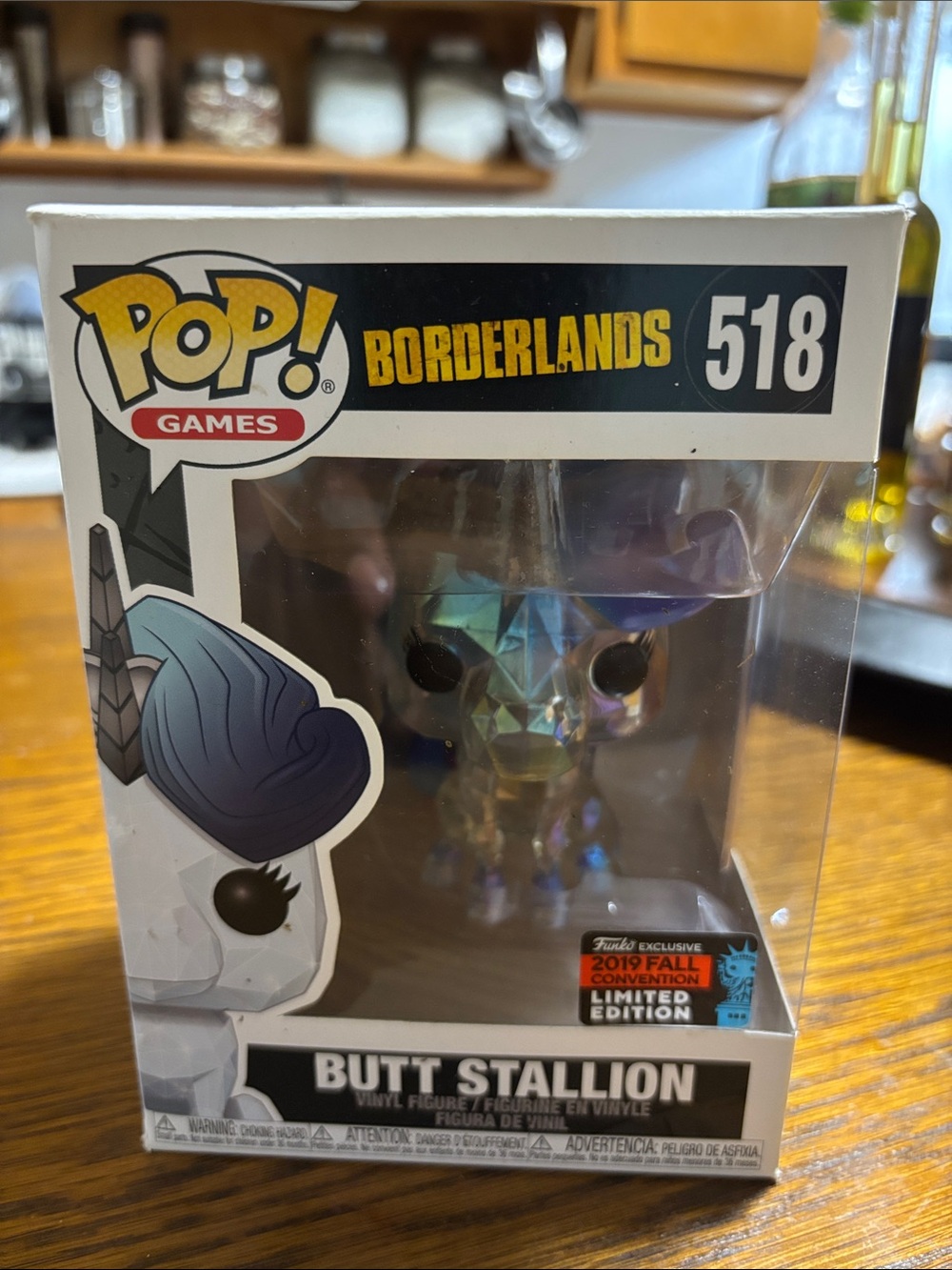 Funko Butt Stallion Iridescent Blue Purple Vaulted Pop!